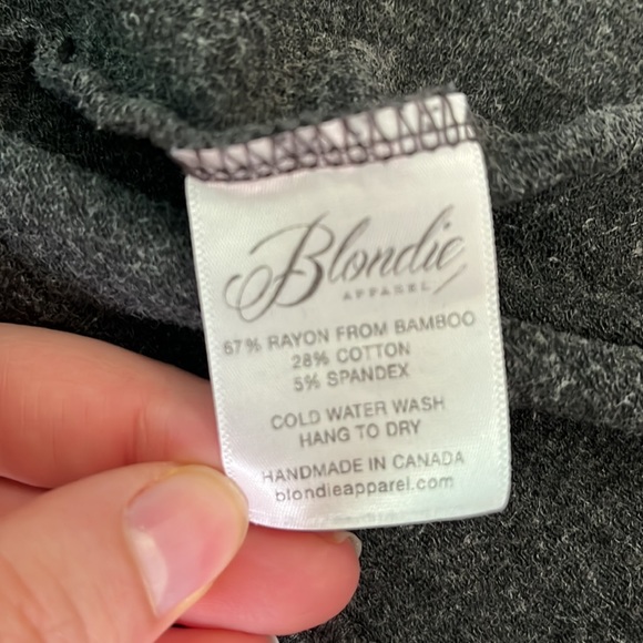 Blondie Apparel - Cross Front Dark Grey Sweater - Size M - Picture 3 of 5